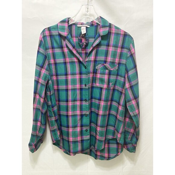 Victoria Secret Women Small Soft Pajama Long Sleeve Top With Scrunchie NWT - Picture 1 of 10